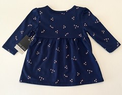 Baby Girl Dress 24 Months Long Sleeve Blue Floral Dress Cute New