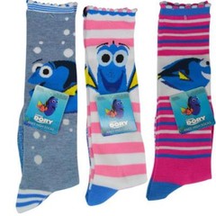 Dory Nemo Knee High Socks Girl Size 6-8 Assorted Pink Blue Gray NEW