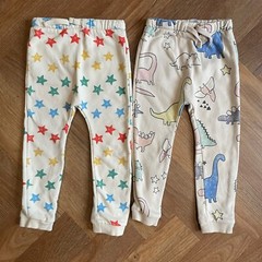 M&S Unisex Jogging Bottoms Age 2-3 Dinosaur Print Girls & Boys