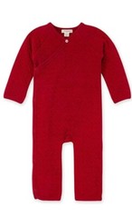 BURTS BEES BABY RED CARDINAL KIMONO ROMPER INFANT SZ 0-3 MOS