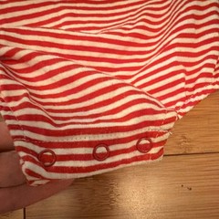 Cat & Jack 12M Patriotic Striped Stars Romper Sleeveless Snap Square Neck