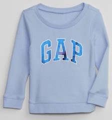NWT Baby Gap Girls sweatshirt logo sweater periwinkle blue u pick size