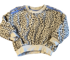 3T toddler girls GRAYSON MINI Leopard Cheetah Print Crewneck Sweatshirt