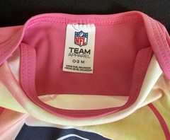 Seattle Seahawks Bodysuit Baby Girl 0-3 Month NFL Team Apparel Pink New No Tag