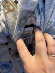 Carter’s Baby 3 Months Fleece Hooded Full Zip Jacket All-Over Car Print