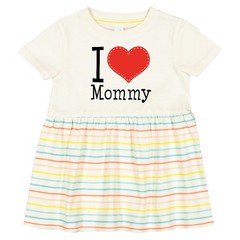 Inktastic I Love Mommy Heart Infant Dress Mom Kids Mothers Day