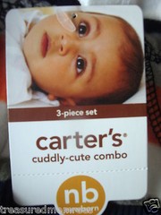 Carter’s 3 Piece Little Ranger Pants, Bodysuit & Vest Set ~ Size Newborn