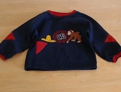 Curious George 2T Blue Solid Fleece Crewneck Long Sleeve Pullover Sweatshirt