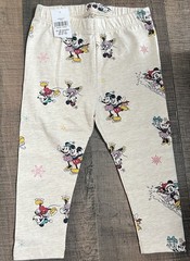 NWT BABY GAP Disney MiCKEY MINNIE Mouse Winter Christmas Present LEGGINGS 12-18m