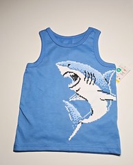 3 GARANIMALS Boys Size 18M Cotton Blend Tank Tops