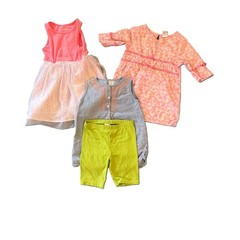 Toddler Girl Size 3T LOT Dress Shorts Top Flowers Summer Casual Cozy Comfort 48