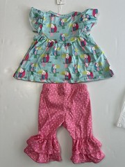 Pete & Lucy Tropic Like It’s Hot Toucan Outfit Set Toddler Girl 2T NEW NWT