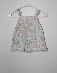 Tommy Bahama Floral Pastel Baby Dress 100% Cotton 18 Months