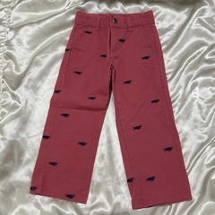 NEW 2014 JANIE & JACK 3T ADJUSTABLE SALMON PINK TWILL PANTS BLUE BI PLANES