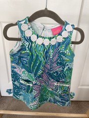 Lilly Pulitzer Baby Tropical Print Shift Dress — 12-18 Months