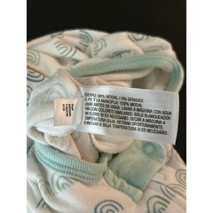 Cloud Island Newborn Blue Green Rainbow Arch Modal Blend Footed Sleeper 1354