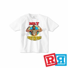 Mr. T I Pity The Fool T-Shirt Cotton Crew Top Boys Toddler White Short Sleeve