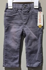 Cat & Jack Stretch Waist Soft & Comfy Gray Denim Jeans — Size 3-6 Months