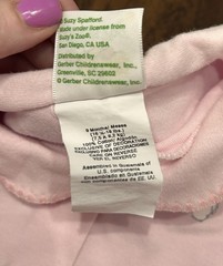Little Suzy’s Zoo Baby Girl 9 Month 100% Cotton Pajamas Lulla