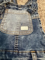 7 For All Mankind Shortalls Distressed Denim Overalls / Size 24M