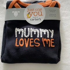 Halloween Bib Booties & Carter’s Mommy Loves Me 6M New
