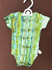 Tie Dye Baby One-piece green sprout size 3-6 months 100 percent organic cotton