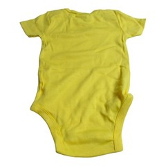 Lamaze Organic Baby Size 18M Short Sleeve Bodysuits Yellow/Blue/Gray (3 Pack)