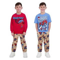 Marvel Spider-Man Red And Blue Outfit Character Kids’ 3-Piece Denim Set Size 6