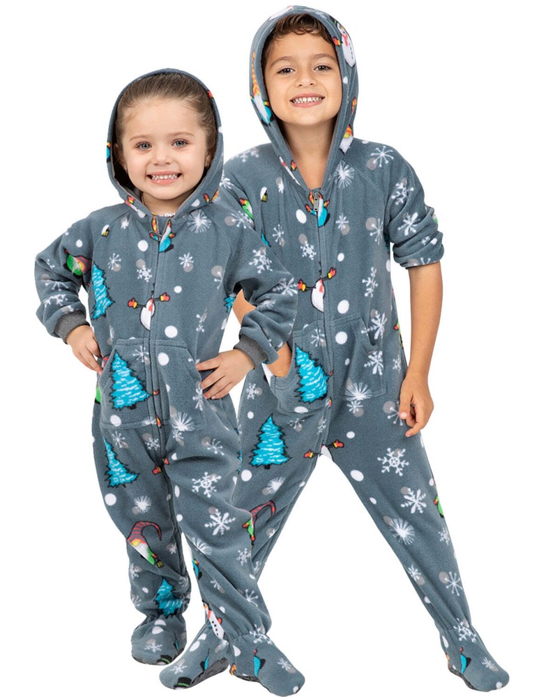 Merry Gnomes Toddler Hoodie Fleece One Piece