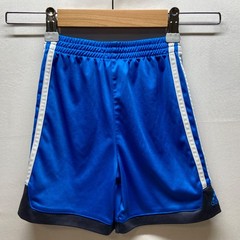 Adidas Toddler Athletic Shorts Size 3T Blue Gray 3 Stripe Performance Sports EUC