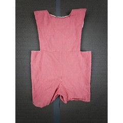 Ann Reeves Baby Romper 12M Red Gingham Smocked Santa Reindeer Christmas Cotton