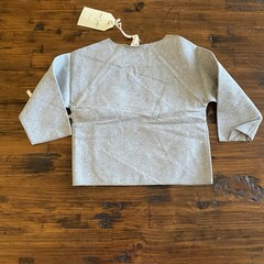 NWT Gray Label Crossover Top Tie Enclosure In Grey Melange Size 9-12 Months