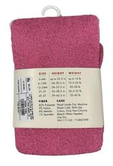 Baby Girls’ Sparkle Sweater Tights Opaque Mid Rise – Cat & Jack Pink 12-24M
