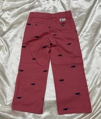 NEW 2014 JANIE & JACK 3T ADJUSTABLE SALMON PINK TWILL PANTS BLUE BI PLANES