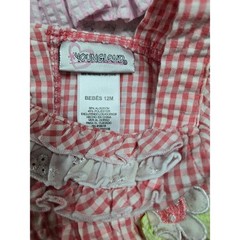 Baby Girl Dress Bundle 12 Mth Gingham Floral Strawberry Old Navy Youngland 4pc