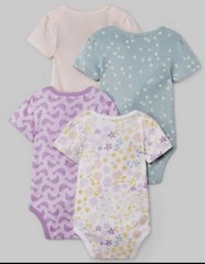 Cloud Island Baby Girls’ 4pk In Bloom Bodysuits New with tags 6-9 Months