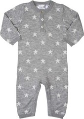 Jack & Jill Cashmere Blend Baby Romper, Star Print Knit Outfit Baby Jumpsuit