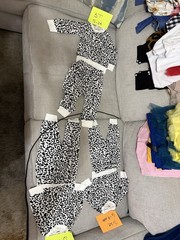 2pc Unisex Baby/Toddler Leopard Print Fleece Sweatshirt & Pants Set 6-9M