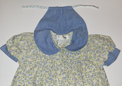 baby baluga New York SS Longall One Piece Light Blue & Yellow Floral & Checks 2T