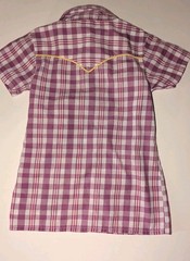 Wrangler Girls 2T Purple Shirt western country cowgirl Jeans outfit pearl snap