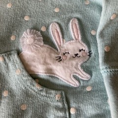 Carter’s Easter Spring Bunny Jacket Long Sleeve Hooded Zipper~Pastel Blue~18 Mos