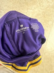 Colosseum LSU Tigers Purple Gold Cheerleader Dress toddler 2T NCAA