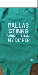 Eagles baby onesie ® Dallas stinks football infant boy girl one piece bodysuit