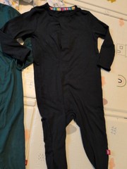 Magnetic Me Lot Size 9-12 Months Footie Pajamas Emerald Black Blue Bear Goose