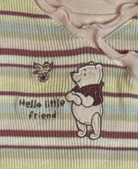Disney Sincerely Pooh Winnie the Pooh Baby Girls Coverall Sz 3-6 Mo NWOT
