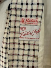 Vintage Bailey’s Spokane Toddler Plaid Wool Coat Hat Set Miracle Hem USA 2T 3T