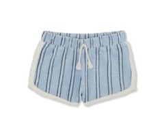 easy-peasy Baby Stripe Dolphin Blue Short Size 6-9M NEW