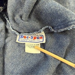 Vintage Doe Spun Denim Overalls Jumper Dress Farm Barn Cow Embroidered size 2T