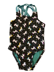 Cat & Jack Girl 12 Months Swimsuit One Piece Bathing Suit Unicorn Strappy Back