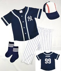 Baby uniform Jersey Navy Blue Pinstripe Pants Hat Socks 99